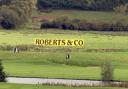 OFFENDING ARTICLE: The Roberts and Co sign overlooking the Celtic Manor