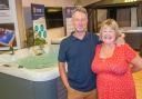 Dawn and Richard Purkiss of Abergavenny were recently announced as the winners of a competition win a Hanscraft Hot Tub. Picture: Mike Williams