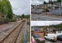 Network Rail works at Newbridge station. Picture: via Caerphilly County Borough Council