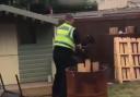 Video of an arrest in Livale Court, Bettws.