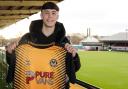 TALENT: Manchester United Charlie McNeill will spend the rest of the season with Newport County