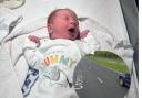 Baby William was born on Croesyceiliog Bypass in Cwmbran