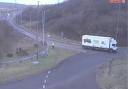 CCTV images of the A465 at Rhymney roundabout.