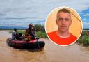 Firefighter Darren Cleaves (inset), from Monmouth, is helping rescue flood victims in Malawi.
