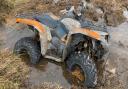 Quad seized after illegal off-road ride is cut short by deep mud