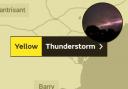 Met Office issue yellow thunderstorm warning for Vale