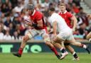 Dan Lydiate makes a run for it at Saturday's clash with England. Picture: Huw Evans Picture Agency
