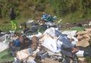 Rubbish dumped by Andrew Jones in the Silent Valley, Ebbw Vale