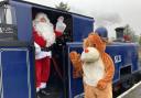 Santa will be aboard the special steam train rides!