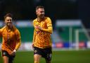 041123 - Newport County v Oldham Athletic - FA Cup First Round - Shane McLoughlin of Newport County celebrates his second goal ©Huw Evans Picture Agency
