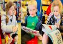 Greenmeadow Primary School pupils at Cwmbran Library. Picture: Greenmeadow Primary School/Cwmbran Life