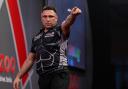 Gerwyn Price reacting during day twelve of the Cazoo World Darts Championship at Alexandra Palace, London. Picture date: Thursday December 29, 2022