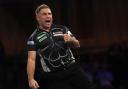 WINNER: Gerwyn Price eased through in his first match of the World Championship