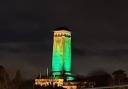 Newport clock centre has lit up green