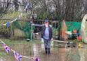 John Nicholls is furious after heavy rainfall has continually flooded his allotment with an inch of sewage and filthy water, rendering it unusuable