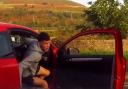 Dangerous driver Lee Price making a run for it during a police chase in Ebbw Vale