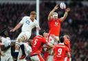 INFLUENTIAL: Dragons star Aaron Wainwright in action for Wales at England