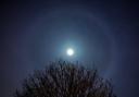 Dozens of keen photographers snapped pictures of the moon halo that appeared in Gwent skies last night, including in Gilwern