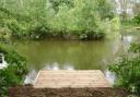The sort of platform that could be installed at Cwmbran Boating Lake.