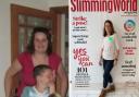 Sharron (L before Slimming World and R now) will start her own Slimming World group from Monday
