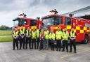 MS Jane Hutt visited the crews to learn more about how the airports are kept safe
