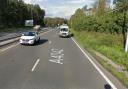 One lane closed on A4042 due to crash
