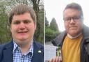 Phil Davies, left, is the Green Party candidate and Brendan Roberts is standing for the Liberal Democrats.