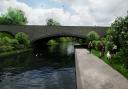 A 3D image showing the bridge spanning across the canal and towpath. Picture: Torfaen County Borough Council planning file.