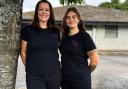 Sam Othen, left, and Sarah Jones who are opening the Mindful Munch cafe at the Community Hall in Pontrhydyrun Road in Pontnewydd, Cwmbran