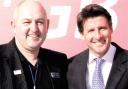 OLYMPIC SPIRIT: First responder Eric Whitlock and London 2012 chairman Lord Coe