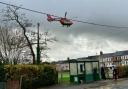 An air ambulance was called to Brookland Terrace in Cwmbran for a 'medical incident'.