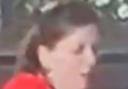 Police are looking for this woman in connection with an assault in a pub beer garden.