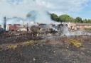 A fundraiser has been set up on behalf of a man who was forced to walk out of his home with the clothes on his back and his dog, when five houses burnt down last week.