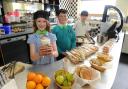 Rogerstone Primary School of the Week. Josh Anderson 10 making biscuits in the Beanies cafe at Rogerstone Primary school.