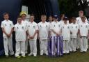 HONOUR: Young Blaina cricket club members who formed a guard of honour for Glamorgan and Somerset at a recent T20 Blast series game