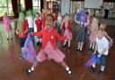 Millbrook Primary School of the Week. Matina Yusef jumps for joy during the reception class music and movement session with Upbeat.  www.christinsleyphotography.co.uk