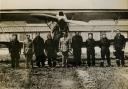 EARLY DAYS: Men of 614 Squadron with a Hawker Hector at RAF Pengam Moors in 1937
