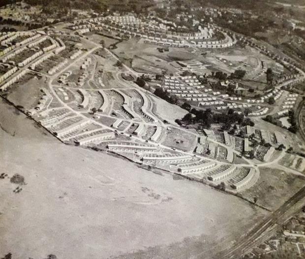South Wales Argus: The then new housing development at the Gaer, Newport, in 1957