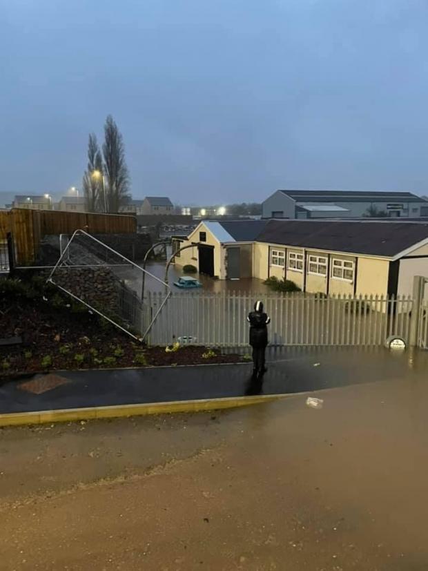 South Wales Argus: The aftermath of the flooding. 