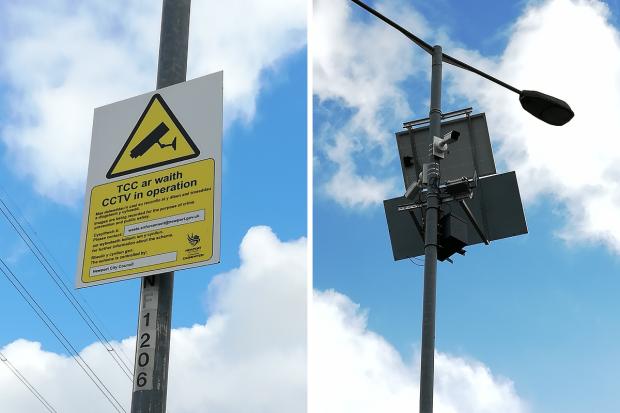 South Wales Argus: CCTV cameras now monitor the 'road to nowhere' to deter any further fly-tipping.
