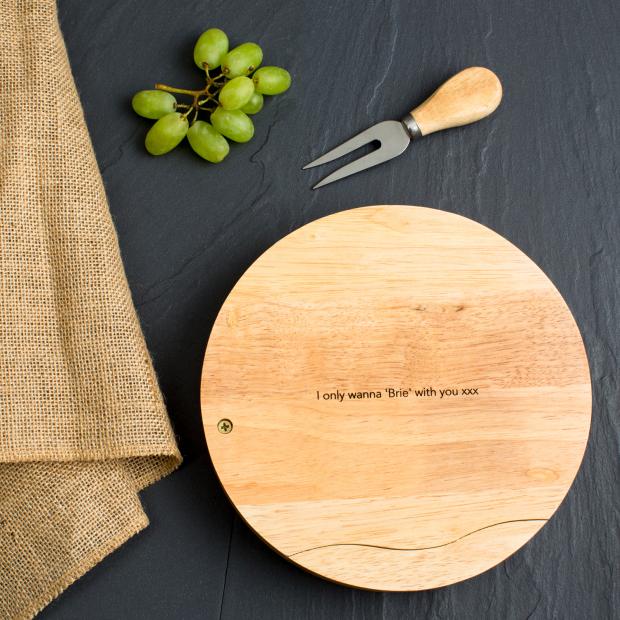 South Wales Argus: Personalised cheese board set. Credit: Not On The High Street.
