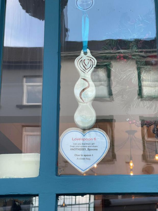 South Wales Argus: One of Nathan Sheen's lovespoons