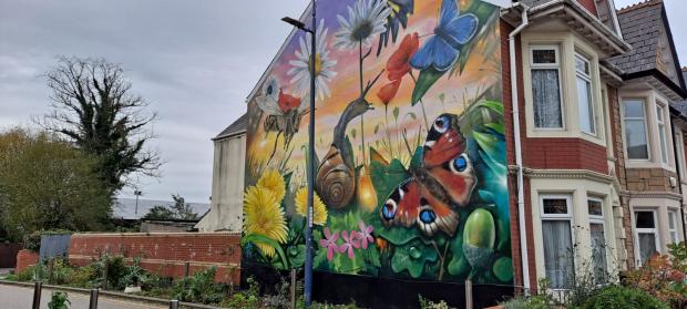 South Wales Argus: The mural is located on a house on Corporation Road in Maindee. 