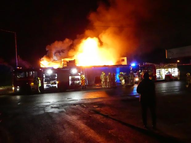 South Wales Argus: A massive effort to extinguish the fire was carried out