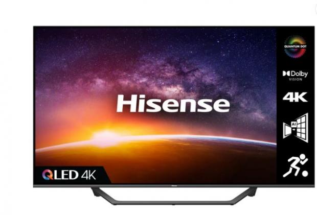 South Wales Argus: Hisense QLED 65A7GQTUK 65" Smart 4K Ultra HD TV (AO.com)