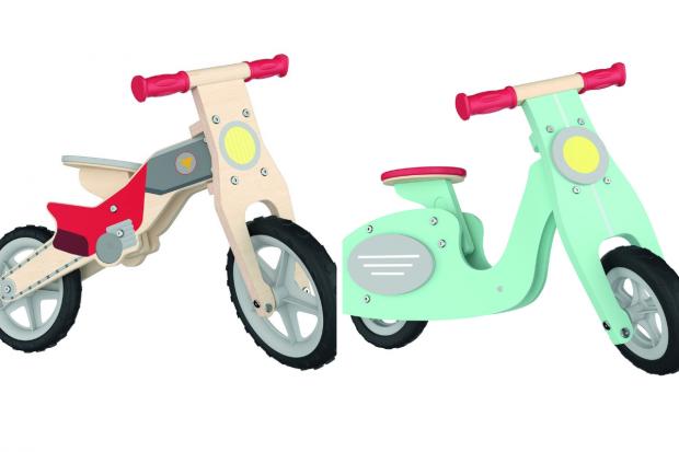 South Wales Argus: Wooden Balance Bikes (Lidl/Canva)
