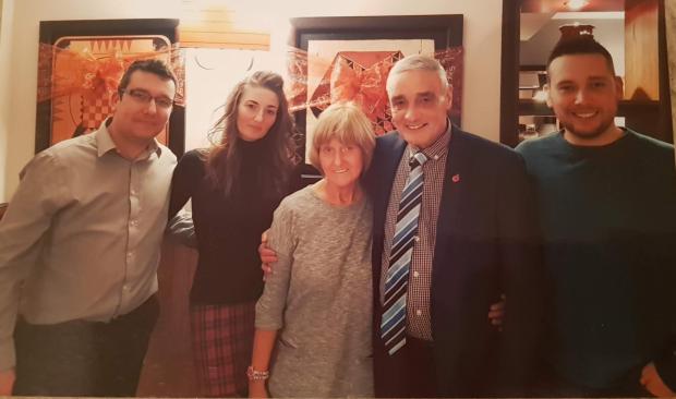 South Wales Argus: Allan and Lynne Taylor with their children. Picture: Family photo.