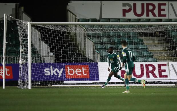 South Wales Argus: STUNNED: David Ajiboye put Sutton 2-0 up at the break