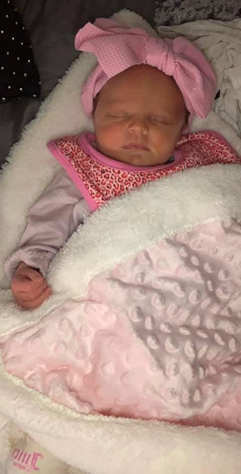 South Wales Argus: Alayah-Rose Morgan was born four weeks early on November 2, 2021, at the Grange University Hospital, near Cwmbran, weighing 5lb 140z. She is the the first child of Naomie Smith and Owen Morgan, of Pontypool.