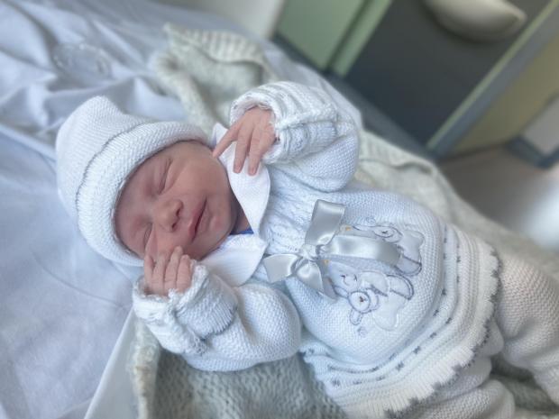 South Wales Argus: CeeJay Andre Lee Reames-Dixon was born on October 20, 2021, at the Grange University Hospital, near Cwmbran, weighing 5lb 10oz. His parents are Courtney Dixon and Jordan Clements-Reames, of Newport, and his siblings are Logan (seven), Lucas (six), and